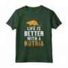 Life is Better with a Nutria - Ratto di Castoro Maglietta - Idea Regalo Divertente per Amanti degli Animali - Compleanno