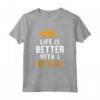 Life is Better with a Nutria - Ratto di Castoro Maglietta - Idea Regalo Divertente per Amanti degli Animali - Compleanno