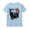 Bear 3D Glasses T-Shirt - Divertente e Cool - Novità Umorismo - Maglietta con Orso