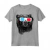 Bear 3D Glasses T-Shirt - Divertente e Cool - Novità Umorismo - Maglietta con Orso