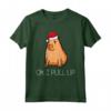 Ok I Pull Up Capybara - Cappello da Babbo Natale con animali Maglietta - Regalo di Natale divertente per la famiglia e gli amici amanti degli animali