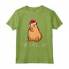 Ok I Pull Up Capybara - Cappello da Babbo Natale con animali Maglietta - Regalo di Natale divertente per la famiglia e gli amici amanti degli animali