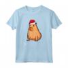 Ok I Pull Up Capybara - Cappello da Babbo Natale con animali Maglietta - Regalo di Natale divertente per la famiglia e gli amici amanti degli animali