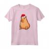 Ok I Pull Up Capybara - Cappello da Babbo Natale con animali Maglietta - Regalo di Natale divertente per la famiglia e gli amici amanti degli animali