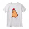 Ok I Pull Up Capybara - Cappello da Babbo Natale con animali Maglietta - Regalo di Natale divertente per la famiglia e gli amici amanti degli animali