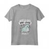 Donna Just A Girl Who Loves Seals Divertente Foca Costume Maglietta con Collo a V - Regalo Compleanno Natale