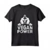 Fun Gym Gorilla Vegan Power Workout Fitness Vegan Lifestyle Maglietta - Plant Powered Muscle Tee for Vegetarians - Perfect Vegan Gift Apparel