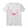 Carino Maiale Animale Viso - Costume Carnevale Maglietta Moderna per Halloween - Regalo Ideale per Compleanno o Feste