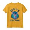 HapTiger Lilo & Stitch My Spirit Animal Stitch Maglietta - Officially Licensed Disney Apparel - Unique Design