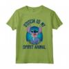 HapTiger Lilo & Stitch My Spirit Animal Stitch Maglietta - Officially Licensed Disney Apparel - Unique Design