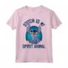 HapTiger Lilo & Stitch My Spirit Animal Stitch Maglietta - Officially Licensed Disney Apparel - Unique Design