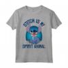 HapTiger Lilo & Stitch My Spirit Animal Stitch Maglietta - Officially Licensed Disney Apparel - Unique Design