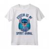 HapTiger Lilo & Stitch My Spirit Animal Stitch Maglietta - Officially Licensed Disney Apparel - Unique Design