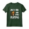 Just A Girl Who Loves Platypus Costume Da Ornitorinco Maglietta - Regalo Carino per Amanti degli Ornitorinchi - Ideale per Compleanno o Natale