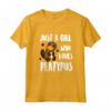 Just A Girl Who Loves Platypus Costume Da Ornitorinco Maglietta - Regalo Carino per Amanti degli Ornitorinchi - Ideale per Compleanno o Natale