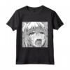 Carino Anime Elf Blushing Ahegao Ragazza Sbavare T-shirt Maglietta - Design Unico Anime Ahegao