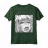 Carino Anime Elf Blushing Ahegao Ragazza Sbavare T-shirt Maglietta - Design Unico Anime Ahegao