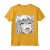Carino Anime Elf Blushing Ahegao Ragazza Sbavare T-shirt Maglietta - Design Unico Anime Ahegao