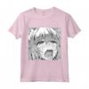 Carino Anime Elf Blushing Ahegao Ragazza Sbavare T-shirt Maglietta - Design Unico Anime Ahegao
