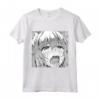 Carino Anime Elf Blushing Ahegao Ragazza Sbavare T-shirt Maglietta - Design Unico Anime Ahegao