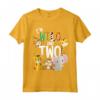 I'm Wild and Two - Zoo Safari Theme Birthday Jungle Animals Maglietta - Unique Gift Idea for Toddler's 2nd Birthday Party