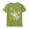 I'm Wild and Two - Zoo Safari Theme Birthday Jungle Animals Maglietta - Unique Gift Idea for Toddler's 2nd Birthday Party