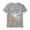 I'm Wild and Two - Zoo Safari Theme Birthday Jungle Animals Maglietta - Unique Gift Idea for Toddler's 2nd Birthday Party