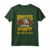 Giraffe Make Me Happy - Maglietta Regalo per gli Amanti della Giraffa - Ideale per Compleanno o Natale