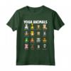 Pantaloni Yoga con Animali Carini - T-shirt Animali Yoga per Yogi - Design Divertente per la Meditazione