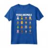 Pantaloni Yoga con Animali Carini - T-shirt Animali Yoga per Yogi - Design Divertente per la Meditazione