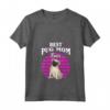 Donna La Migliore Mamma Pug Di Sempre - Maglietta con Carlino per Amanti Animali - Idea Regalo per Natale o Compleanni