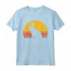 Camicia Retrò con Coniglio - Camicia da Coniglietto per Donna Uomo Bambini - Stile Anni '80 al Tramonto
