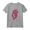 Bear Paw Print Tribal Grizzly Black Papa Momma Tribe Claw Maglietta - Leggera e Comoda - Ideale per Appassionati di Orsi e Tribù