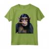 Scimmia Hipster con Sigaro - Maglietta Divertente per Amanti degli Animali - T-shirt Creativa a Tema Animale