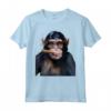 Scimmia Hipster con Sigaro - Maglietta Divertente per Amanti degli Animali - T-shirt Creativa a Tema Animale