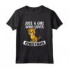 Just A Girl Who Cheetahs Costume Leopardato Ghepardo Maglietta - Ideale per Compleanno o Natale per Amanti dei Ghepardi