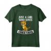 Just A Girl Who Cheetahs Costume Leopardato Ghepardo Maglietta - Ideale per Compleanno o Natale per Amanti dei Ghepardi