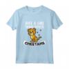 Just A Girl Who Cheetahs Costume Leopardato Ghepardo Maglietta - Ideale per Compleanno o Natale per Amanti dei Ghepardi