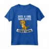 Just A Girl Who Cheetahs Costume Leopardato Ghepardo Maglietta - Ideale per Compleanno o Natale per Amanti dei Ghepardi