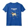 Anatomy Of A Pug Dog - Divertente Maglietta per Amanti dei Carlino - Ideale come Regalo di Compleanno o Natale