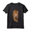Leopardo Animali Bambini Zoo - Maglietta Il Mio Cuore Batte per il Leopardo - Motivo Leopardato per Amanti degli Animali