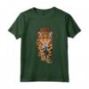Leopardo Animali Bambini Zoo - Maglietta Il Mio Cuore Batte per il Leopardo - Motivo Leopardato per Amanti degli Animali
