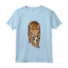 Leopardo Animali Bambini Zoo - Maglietta Il Mio Cuore Batte per il Leopardo - Motivo Leopardato per Amanti degli Animali