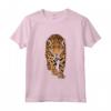 Leopardo Animali Bambini Zoo - Maglietta Il Mio Cuore Batte per il Leopardo - Motivo Leopardato per Amanti degli Animali