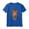 Leopardo Animali Bambini Zoo - Maglietta Il Mio Cuore Batte per il Leopardo - Motivo Leopardato per Amanti degli Animali