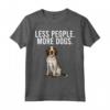 Meno Persona Più Cani Spinone Italiano Maglietta - Funny Introvert - Regalo per Amanti dei Cani