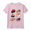 HapTiger - Maglietta Divertente per Sushi con Gatto Persiano - Ideale Regalo per Amanti dei Gatti e della Cultura Giapponese