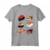 HapTiger - Maglietta Divertente per Sushi con Gatto Persiano - Ideale Regalo per Amanti dei Gatti e della Cultura Giapponese