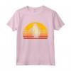 Regalo Vintage del Pinguino del Tramonto - Maglietta Design Retrò - Ideale per Compleanni e Natale