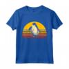 Regalo Vintage del Pinguino del Tramonto - Maglietta Design Retrò - Ideale per Compleanni e Natale